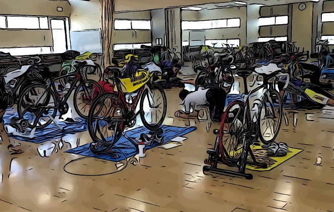インドアバイク練習会の画像